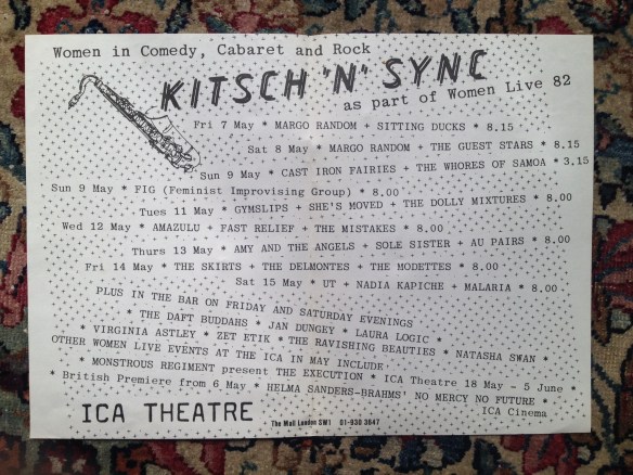 Amy and the Angels gig ad 1