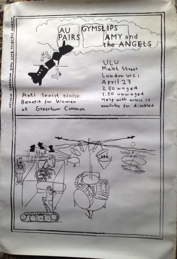 Antisexist noise Greenham, benefit.JPG