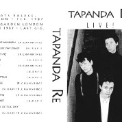 Flyer for gigs at Chats Palace and the Rock Garden, London, illustrate by black and white photos of the three women in Tapanda Re.
