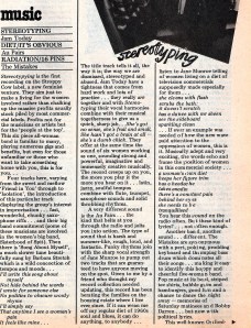 Review of Stereotyping (Jam Today) and Radiation/ 16 Pins (The Mistakes) in Spare Rib