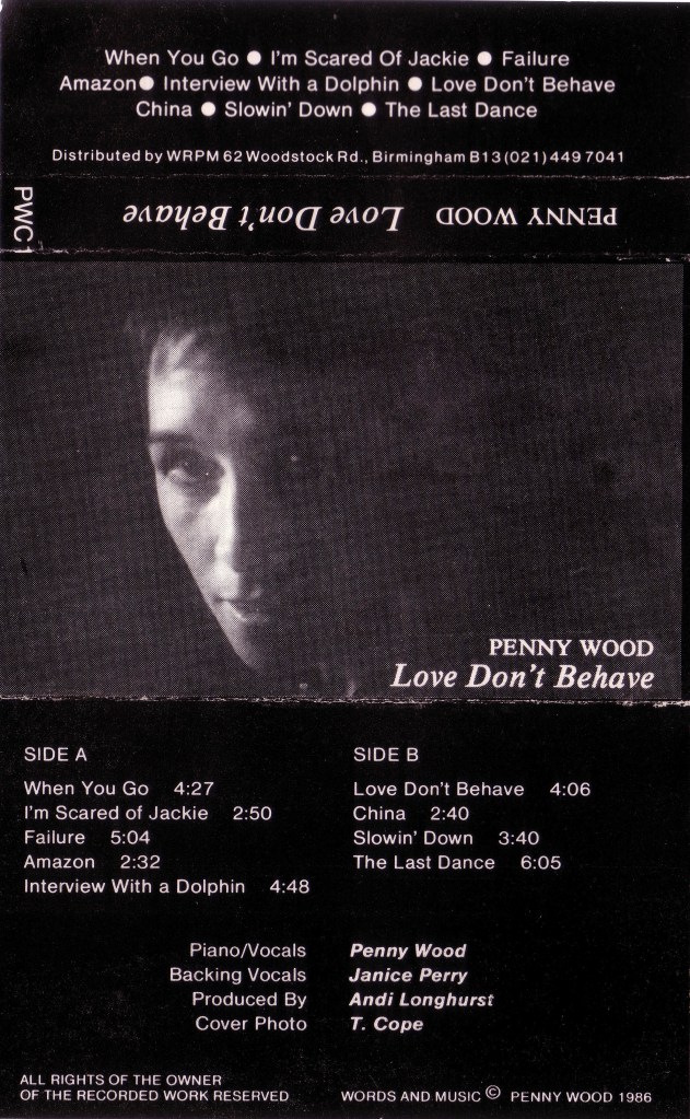 Tape album cover for Penny Wood's Love Don't Behave