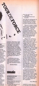 this review is not readable due to the size of the cutting but is included to complete the adjacent image of the Tour de Force record.