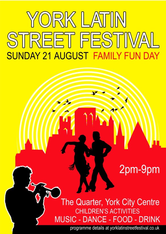 Flier for the York Latin Street Festival Aug 21 2011