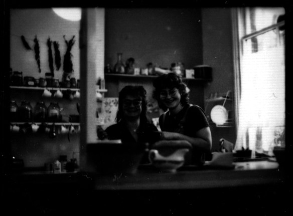 Frankie Green and Judith Skinner in Sisterbite cafe